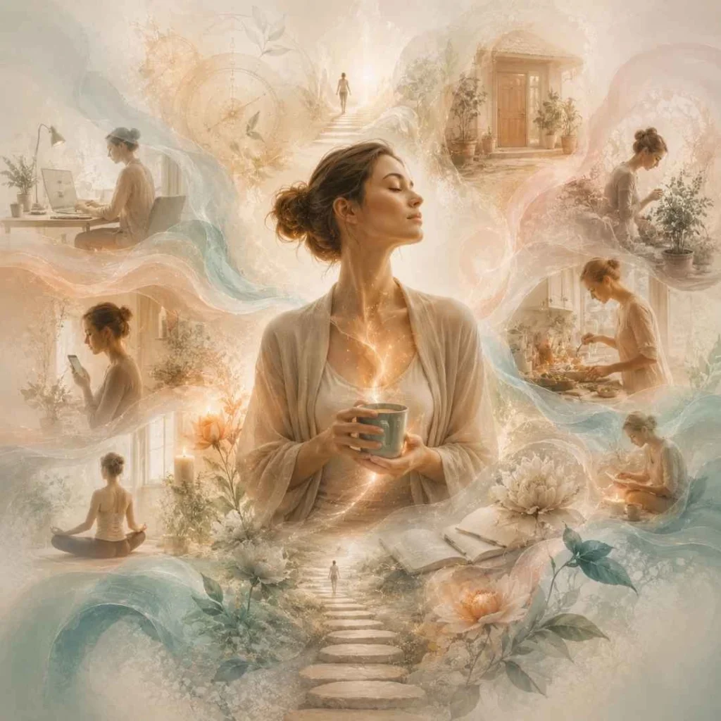 Immagine artistica sulla vita quotidiana, le abitudini e i cambiamenti nel percorso di Loredana Marzano